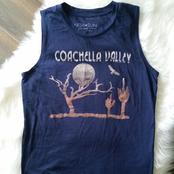 Fifth Sun Tops - 3/$20 NEW Fifth Sun Navy Blue Coachella Tank Top